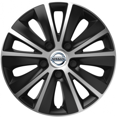 KRYTY KOLIES PRE NISSAN 15" RAPIDE silver/black 4ks